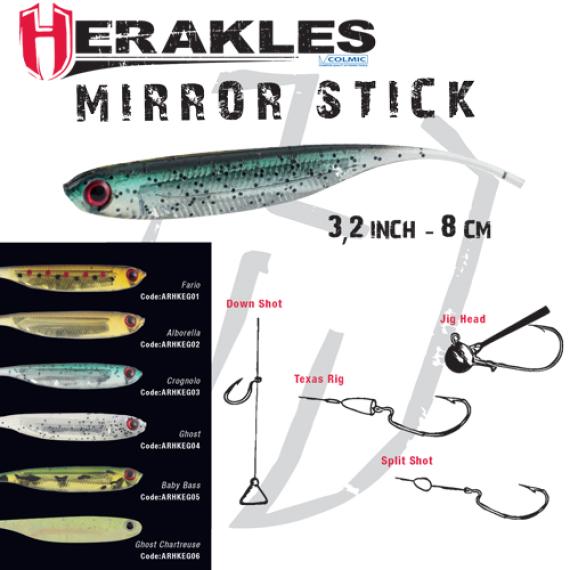 Shad Colmic Herakles Mirror Stick, Culoare Baby Bass, 8.1cm, 6buc/plic ARHKEG05