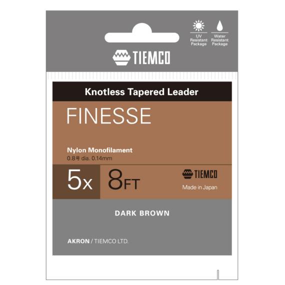 Inaintas fly tiemco finesse tapered leader 8ft 5x 175001408050