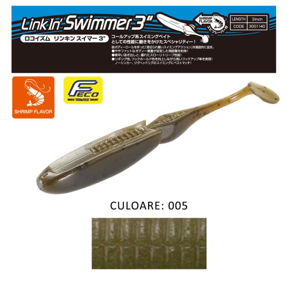 Shad Tiemco LinkIn Swimmer 3", Culoare 005, 7.6cm, 9buc/blister 300114031005