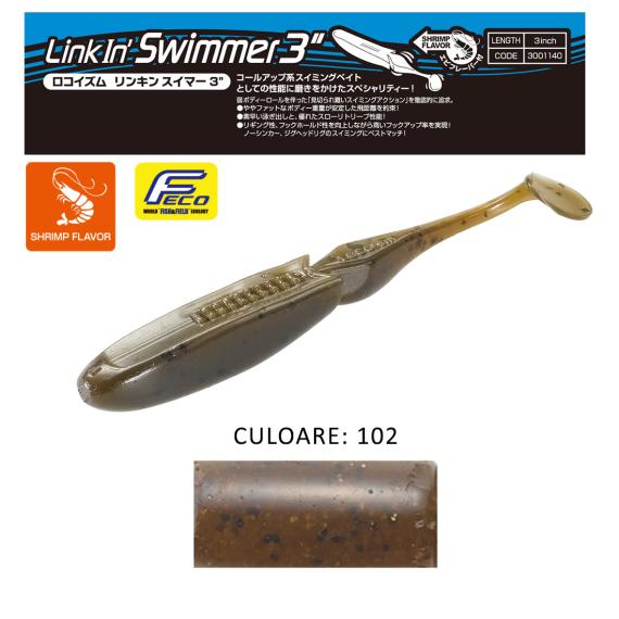 Shad Tiemco LinkIn Swimmer 3", Culoare 102, 7.6cm, 9buc/blister 300114031102
