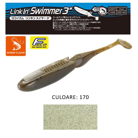 Shad Tiemco LinkIn Swimmer 3", Culoare 170, 7.6cm, 9buc/blister 300114031170