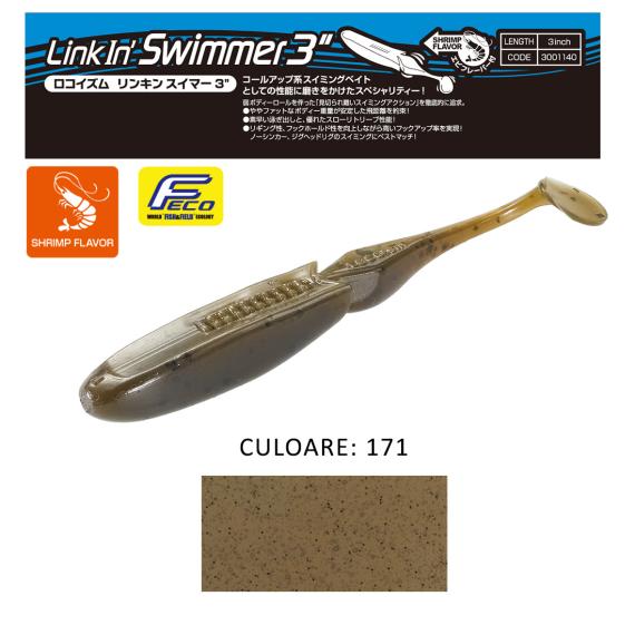 Shad Tiemco LinkIn Swimmer 3", Culoare 171, 7.6cm, 9buc/blister 300114031171