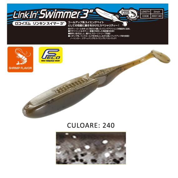 Shad Tiemco LinkIn Swimmer 3", Culoare 240, 7.6cm, 9buc/blister 300114031240
