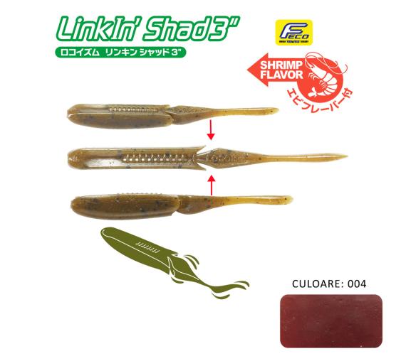 Shad Tiemco LinkIn Shad 3", Culoare 004, 7.6cm, 9buc/blister 549769053279