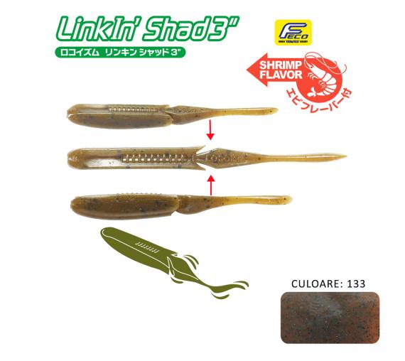 Shad Tiemco LinkIn Shad 3", Culoare 133, 7.6cm, 9buc/blister 549769053293