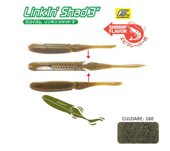 Shad Tiemco LinkIn Shad 3", Culoare 160, 7.6cm, 9buc/blister 549769053316