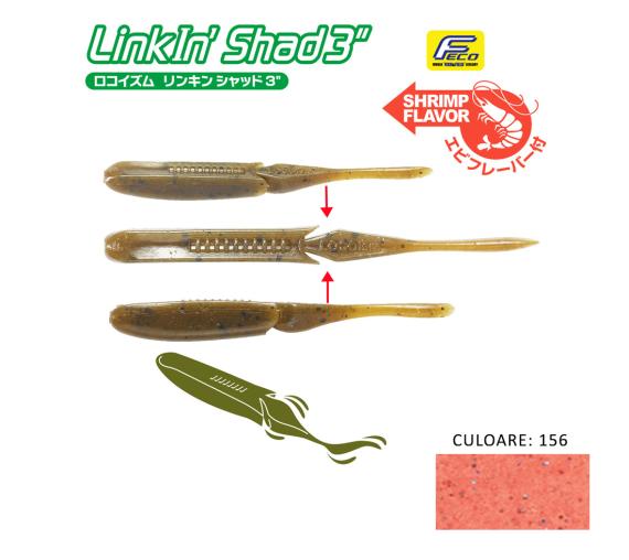 Shad Tiemco LinkIn Shad 3", Culoare 156NS, 7.6cm, 9buc/blister 549769086215