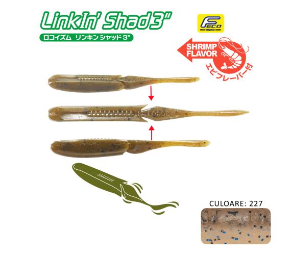 Shad Tiemco LinkIn Shad 3", Culoare 227NS, 7.6cm, 9buc/blister 549769053354