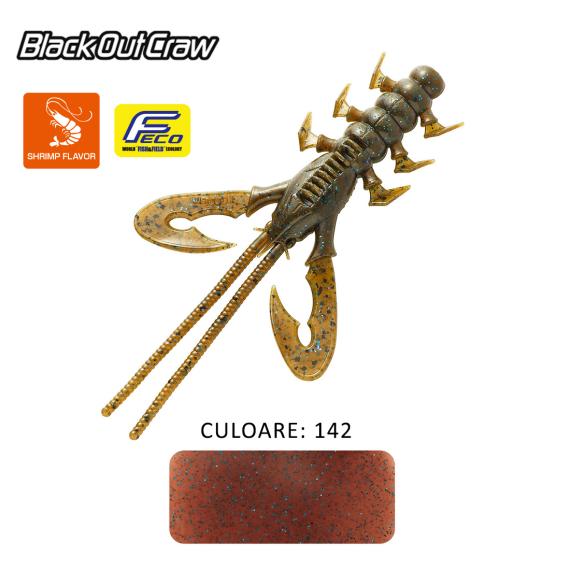 Creatura Tiemco Black Out Craw, Culoare 142, 10cm, 6buc/plic 300114140142