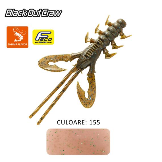 Creatura Tiemco Black Out Craw, Culoare 155, 10cm, 6buc/plic 300114140155