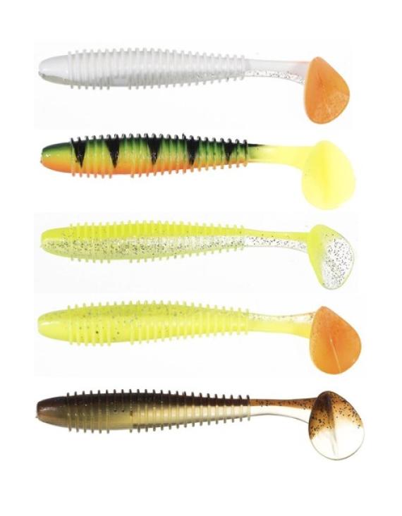 Shad Jaxon Intesa IND Mix, 10cm, 5buc/plic TG-IND095MIX