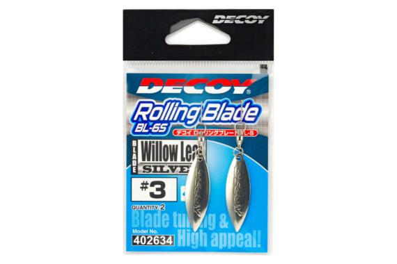 Decoy rolling blade bl-5s willow leaf silver