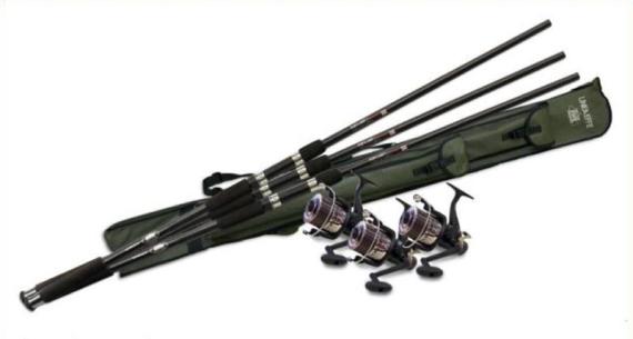 Combo Lineaeffe Top Carp, 3 Lansete + 3 Mulinete + Husa Transport L.2015363