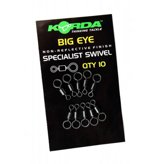 Vartej cu Ochet Supradimensionat Korda Specialist Big Eye Swivel, 10buc/plic A.KBES