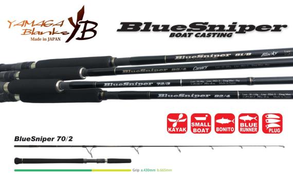 Lanseta Yamaga Blanks Blue Sniper 70/2, 2.14m, 20-60g, 2buc YB14521