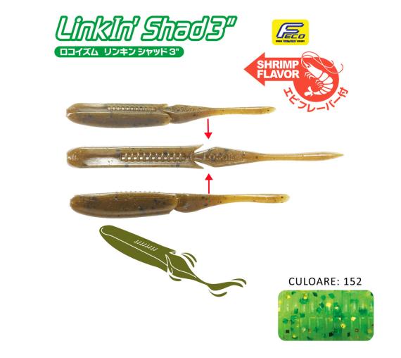 Shad Tiemco LinkIn Shad 4", Culoare 152, 10cm, 9buc/blister 549769053415