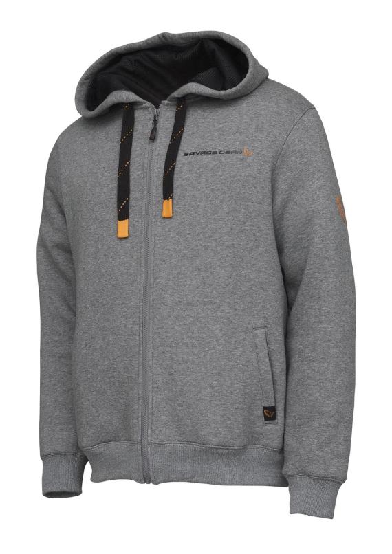 HANORAC CLASSIC ZIP GREY MELANGE MAR.XXL