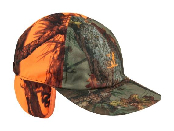 Sapca cu Urechi Orange-Camo Treesco Grand Nord BT.3468