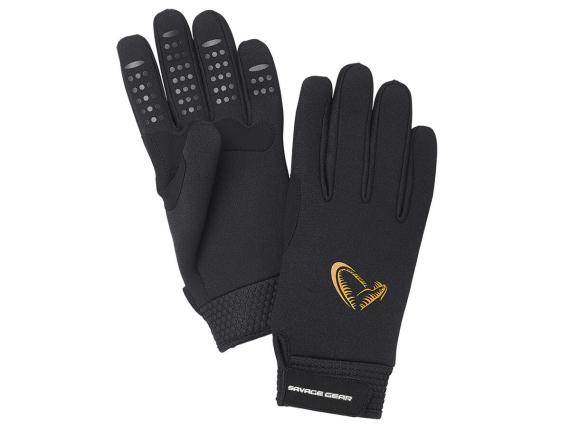 Manusi savage gear neoprene stretch gloves black