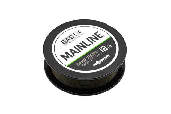 Fir Monofilament Korda Basix Mainline, Camo Green, 1000m A.KBX044