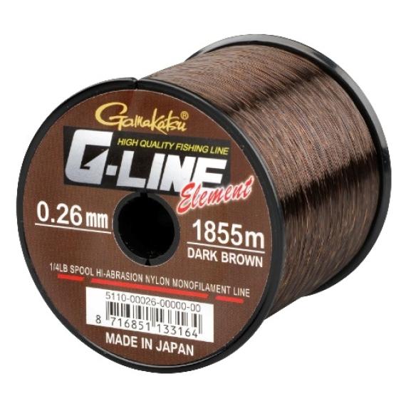 Fir Monofilament Gamakatsu G-Line Element Dark Brown, 925m - 2270m GK.5110.024