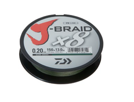 FIR J-BRAID X8 VERDE 024MM/18KG/300M