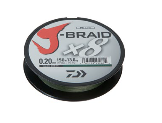 FIR J-BRAID X8 VERDE 028MM/26,5KG/300M