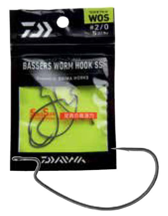 Carlige Offset Daiwa Bassers Worm, 5buc/plic A.16509.020