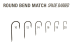 Carlige Mustad Round Bend Match MU09, Black Nickel M.60200NPBN.10