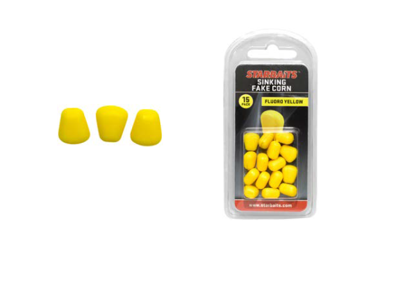 Porumb Artificial Starbaits Sinking, Yellow, 15buc/blister A.S48974