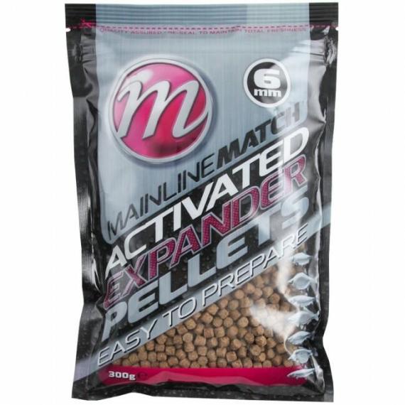 Mainline match activated expander pellets