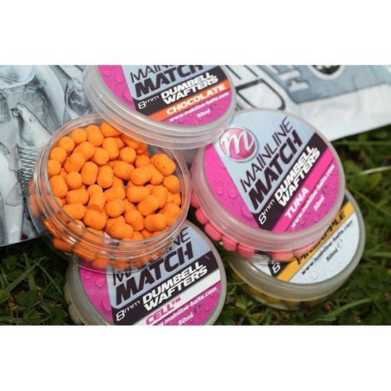 WAFTERS MATCH DUMBELL WHITE PINK TUNA 10MM