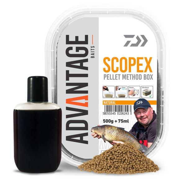 Daiwa advantage method pellet box natural scopex