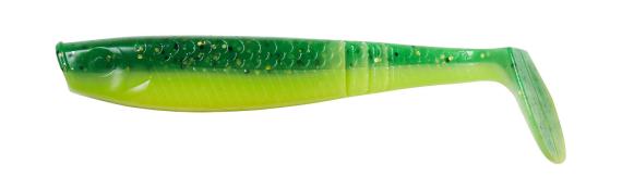 Shad Ron Thompson Paddle Tail, UV Green Lime, 8cm, 3.5g, 4buc/plic F1.THO.65431