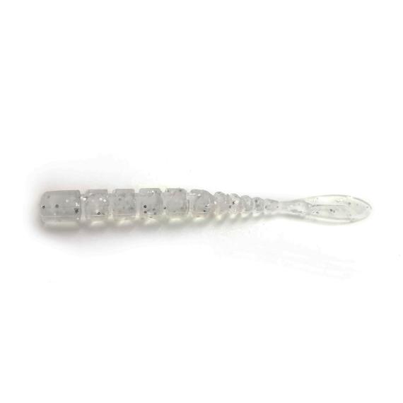 Grub Mustad Aji Micro Fla, Clear Silver Glitter, 5cm, 15buc/plic F1.M.FLA2002