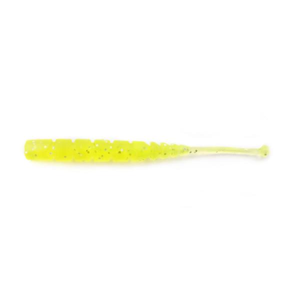 Grub Mustad Aji Micro Plu, UV Clear Chartreuse, 5cm, 15buc/plic F1.M.PLU2005