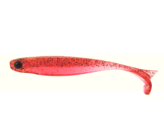 Shad Mustad Mezashi Tail Minnow Floating, Transparent Red, 8.8cm, 6buc/plic F1.MKTM.TR.3.5
