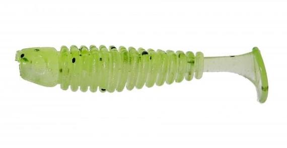 Shad Gunki Tipsy S, Neon Pepper Chart, 3.8cm, 0.75g, 15buc/plic F1.SPM.34846