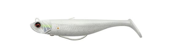 Shad Savage Gear Minnow Weedless Soft Baits Sinking, White Pearl Silver, 12.5cm, 28g, 2+1buc/blister F1.SG.72446