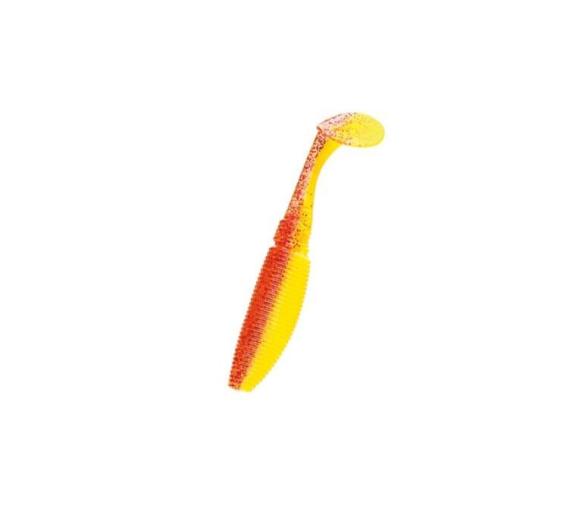 Shad Lineaeffe Nomura Rolling, Culoare Yellow Red Glitter, 7.5cm, 4g, 10buc/plic F1.NM.70108707