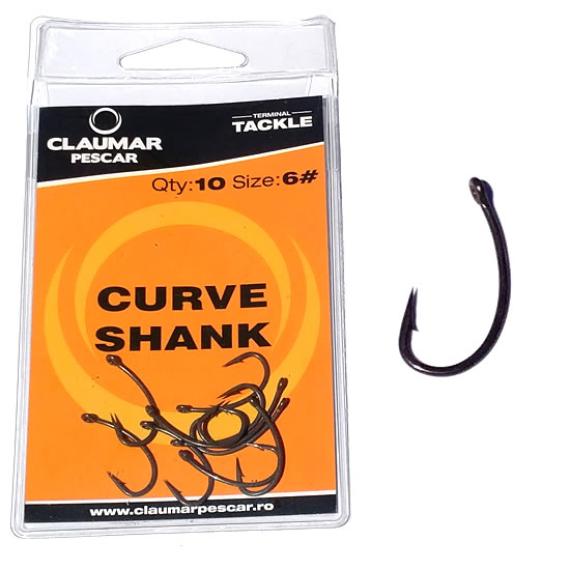 Carlige claumar curve shank teflon, 10buc/plic