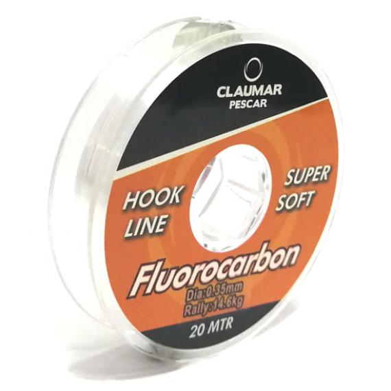 Fir fluorocarbon claumar pescar super soft 20m 12.6kg 0.30mm clm238962