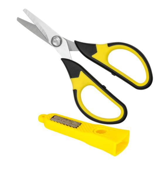 Foarfeca Carp Zoom Multi Scissors + Instrument pentru Ascutit Carlige CZ2880