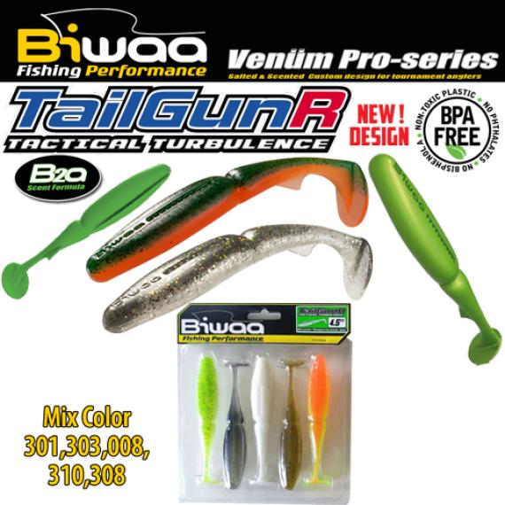 Shad Biwaa TailgunR Swimbait Multicolor, 11.5cm, 5buc/plic B001538