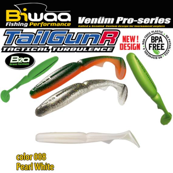 Shad Biwaa TailgunR Swimbait 5.5", Pearl White 08, 14cm, 4buc/blister B001455