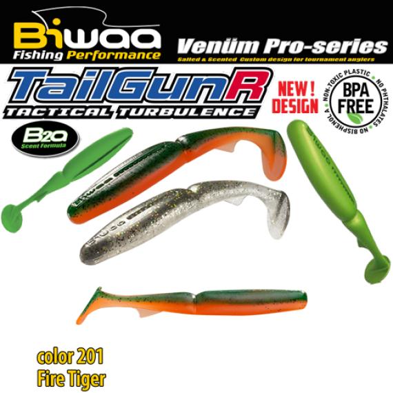 Shad Biwaa TailgunR Swimbait 5.5", Fire Tiger, 14cm, 4buc/plic B001535