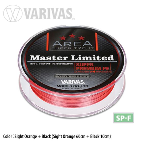 Fir Textil Varivas Super Trout Area Master Limited Super Premium PE, Sight Orange, 75m V42075015