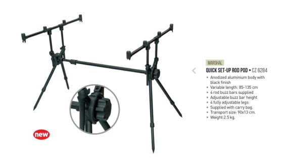 Rod Pod Carp Zoom Marshal Quick Set-Up, 3/4 Posturi CZ6284