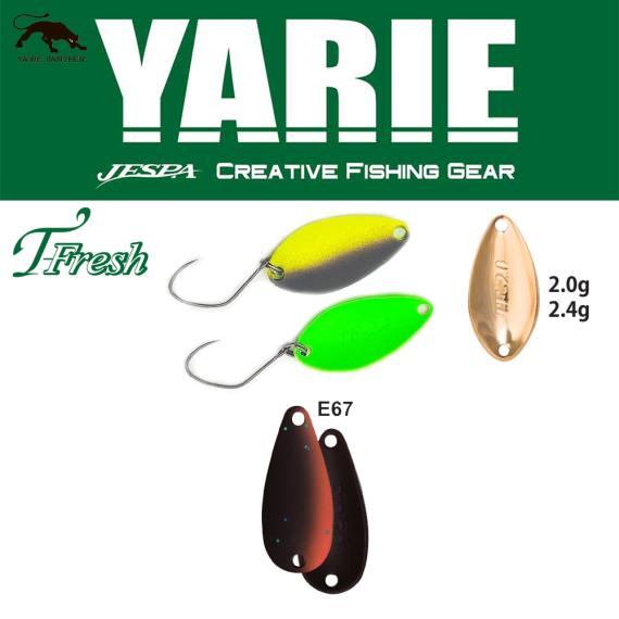 Lingurita Oscilanta Yarie 708T T-Fresh Culoare E67 Winner Brown, 2g Y708T20E67