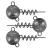 Fox rage corkscrew round jig heads (3 pack) njx117